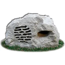 Caixa Acústica Externa Para Jardim Soundstone Pedra 150w Cor Cinza Foto  mini 1