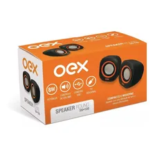 Caixa Acustica Para Computador Speaker Round 8w Usb/p2 Pt/lj Foto mini  3