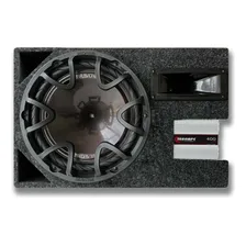 Caixa Amplificada 370w Subwoofer 12 Bravox + M贸dulo Taramps Foto mini 2