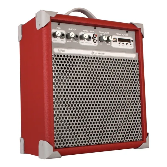 Caixa Amplificada Multiuso Ll Audio Up8 Vermelha Foto 1