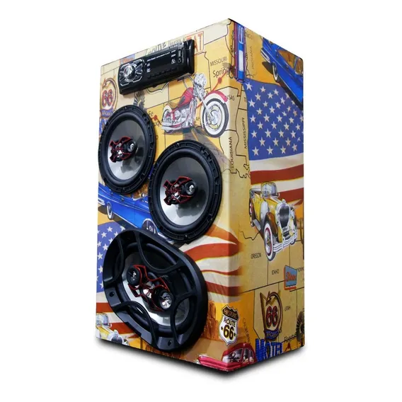 Caixa Automotiva Residencial Bob Corujinha Bravox Taramps Cor America Foto 1