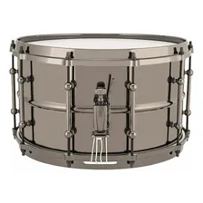 Caixa Bateria Ludwig Universal Brass Black Magic 14x8 Aro Foto mini 1