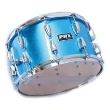 Caixa Bateria Phx 14x8 Madeira Cromado Pele Cristal Azul Foto mini 4