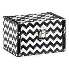 Caixa Baú Decorativa Zigzag 20cm Foto mini 1