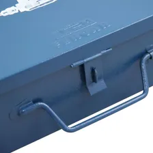 Caixa Bau Metal Furadeira Martelete Para Acess贸rios Makita Bosch Cor Azul Foto mini 2