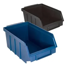 Caixa Bin Organizadora Plástica Nº4 Azul Caixa Com 96 Peças Foto mini 1