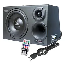 Caixa Bob Residencial Trio 12pol Amplificada 300w Bluetooth Foto mini 1
