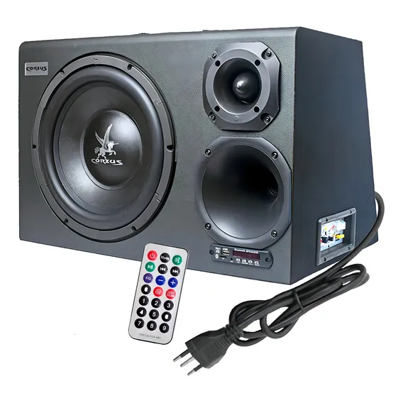 Caixa Bob Residencial Trio 12pol Amplificada 300w Bluetooth Foto 1