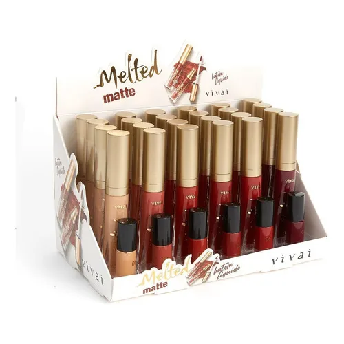 Caixa Box 24 Batom Líquido Matte Melted Vivai Foto 1