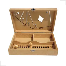Caixa Box Porta Baralho Com Marcador De Pontos Truco Kit 10 Dorso Mdf Crú Idioma Português Foto mini  2