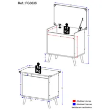 Caixa Brinquedos Ba煤 Organizador Retr么 Multim贸veis Fg3638 Foto mini 4