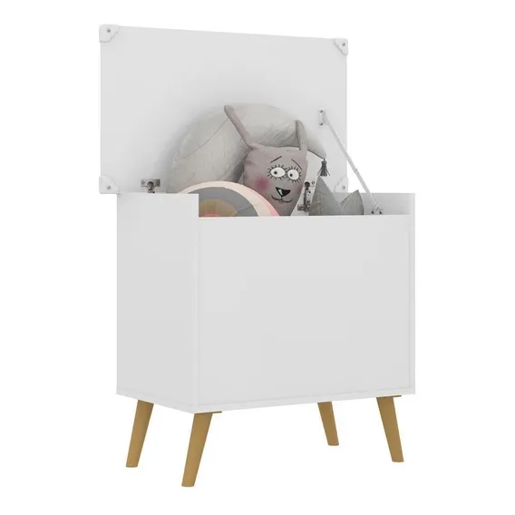 Caixa Brinquedos Ba煤 Organizador Retr么 Multim贸veis Fg3638 Foto 1
