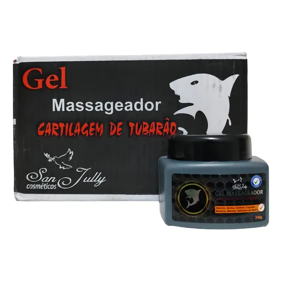 Caixa C/ 12 - Gel Massageador Cartilagem De Tubarão 240g Foto 1