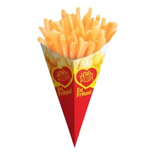 Caixa, Caixinha, Embalagem, Cone Batata Frita P - 100 Un Foto  mini 1