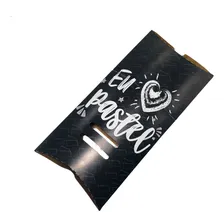 Caixa Caixinha Pastel Delivery Viagem Amo Pastel M 100 Und Cor Preto Foto mini  2