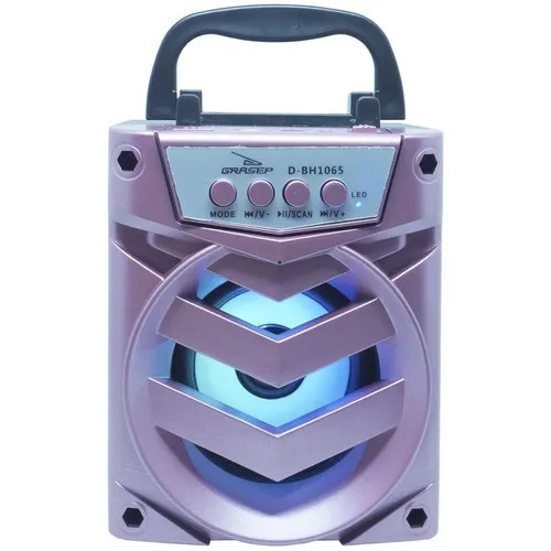Caixa Caixinha Som Amplificada Bluetooth Usb Fm P2 Sd Rosa Foto 1