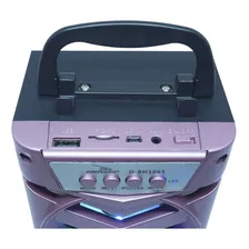 Caixa Caixinha Som Amplificada Bluetooth Usb Fm P2 Sd Rosa Foto mini 4