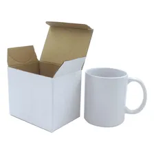 Caixa Caneca Porcelana Branca Para Sublimação 325ml 12un Cor Branco Foto mini 1