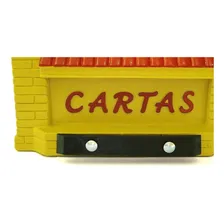 Caixa Carta Power Plastica Gradil Casinha Amarela 23-1-am Foto mini  3