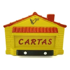 Caixa Carta Power Plastica Gradil Casinha Amarela 23-1-am Foto  mini 1