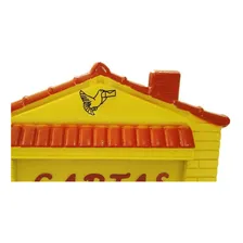 Caixa Carta Power Plastica Gradil Casinha Amarela 23-1-am Foto mini 4