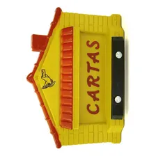 Caixa Carta Power Plastica Gradil Casinha Amarela 23-1-am Foto mini  2