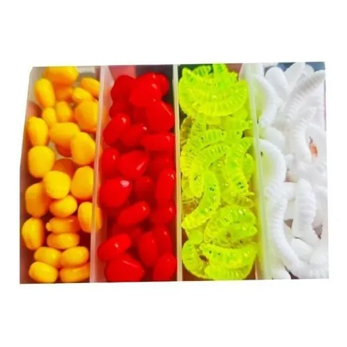 Caixa Com 100 Pcs Isca De Silicone Milho Cheiro Carpa Pesca Foto 1