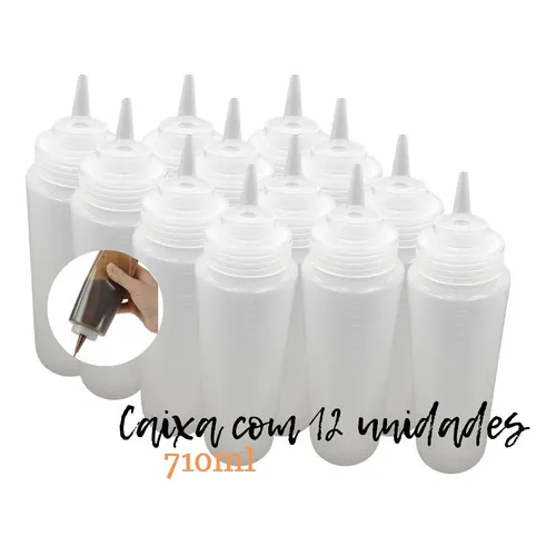 Caixa Com 12 Bisnagas Hamburgueria 710ml Mostarda Maioneses Foto 1