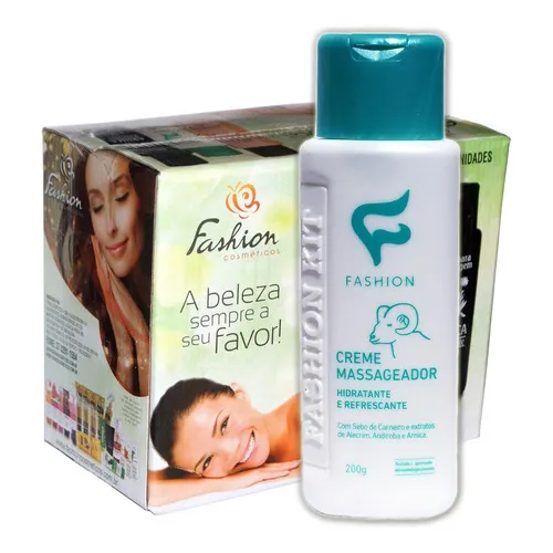Caixa Com 12 Creme Massageador Sebo De Carneiro 200g Fashion Foto 1