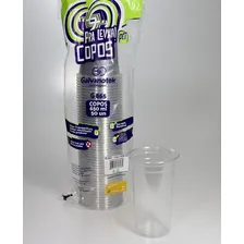 Caixa com 450 Copos Plásticos PET Transparente 650ml Galvanotek G-865 Foto mini 3