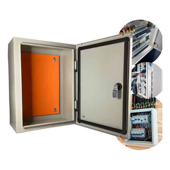 Caixa Comando 30x20x15 Painel Eletrico Quadro Comando Hermetico 300x200x150mm (i) Caixa Montagem Foto 1