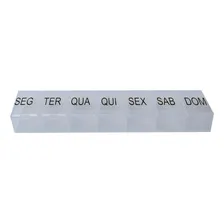 Caixa Comprimido Porta Medicamento Semanal Dia Remédio Foto  mini 1
