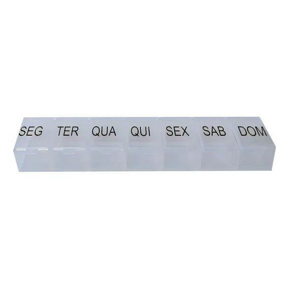 Caixa Comprimido Porta Medicamento Semanal Dia Remédio Foto 1
