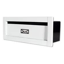 Caixa Correi Branca Preta Para Revistas Linear 23 Profundida Cor Branco Fosco Foto mini 1