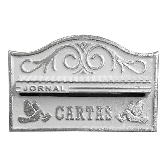 Caixa Correio AlumÃnio Branca N.19 - Real Caixas Foto 1