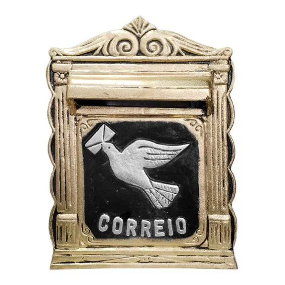 Caixa Correio AlumÃnio Ouro N.22 - Real Caixas Foto 1