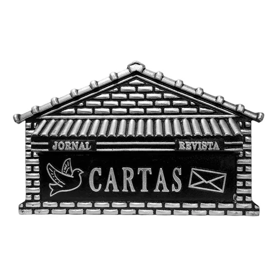 Caixa Correio Alumínio Prata N.08 - Real Caixas Foto 1