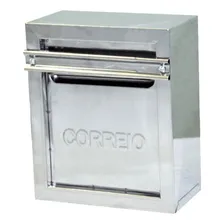 Caixa Correio Cartas Popular 30 Inox Para Grade 13x25x30cm Foto mini 1