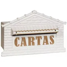 Caixa Correio Embutir Muro Branca Pvc Carta CorrespondĂȘncia Foto mini 1