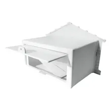 Caixa Correio Embutir Muro Branca Pvc Carta CorrespondĂȘncia Foto mini 3