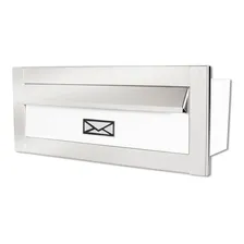 Caixa Correio Frente Inox Para Cartas E Revistas Cor Branco Foto  mini 1