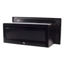 Caixa Correio Hat Preta 20 Prof + Visor Água E Luz Inox 304 Cor Caixa Correio Preta Foto mini 4