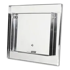 Caixa Correio Inox Escovado Carta 30 Cm Prof + 2 Visor Luz Foto mini 4