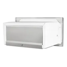Caixa Correio Inox Escovado Carta 30 Cm Prof + 2 Visor Luz Foto mini  2