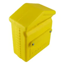 Caixa Correio Para Cartas / CorrespondĂȘncias PlĂĄstico Pvc Cor Amarelo Foto mini 2