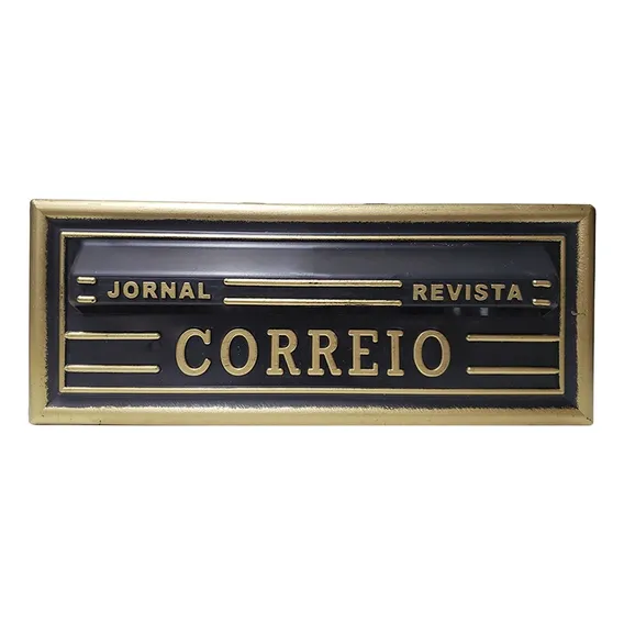 Caixa Correio Pvc Ouro N.28 P - Real Caixas Foto 1