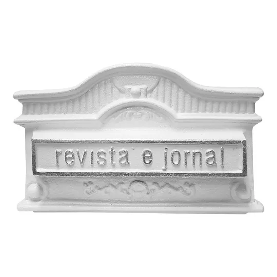 Caixa Correio Revista AlumÃnio Branca N.05 - Real Caixas Foto 1