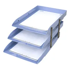 Caixa Correspondência Azul Claro Articulável Tripla Dello Foto  mini 1
