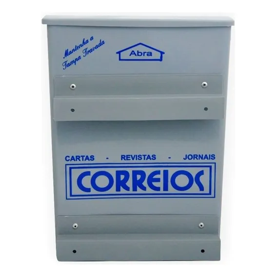 Caixa Correspondência Plástica Cinza Grade [ Grc ] - Zolde Foto 1