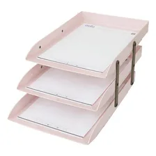 Caixa Correspondência Rosa Claro Articulável Tripla Dello Foto  mini 1